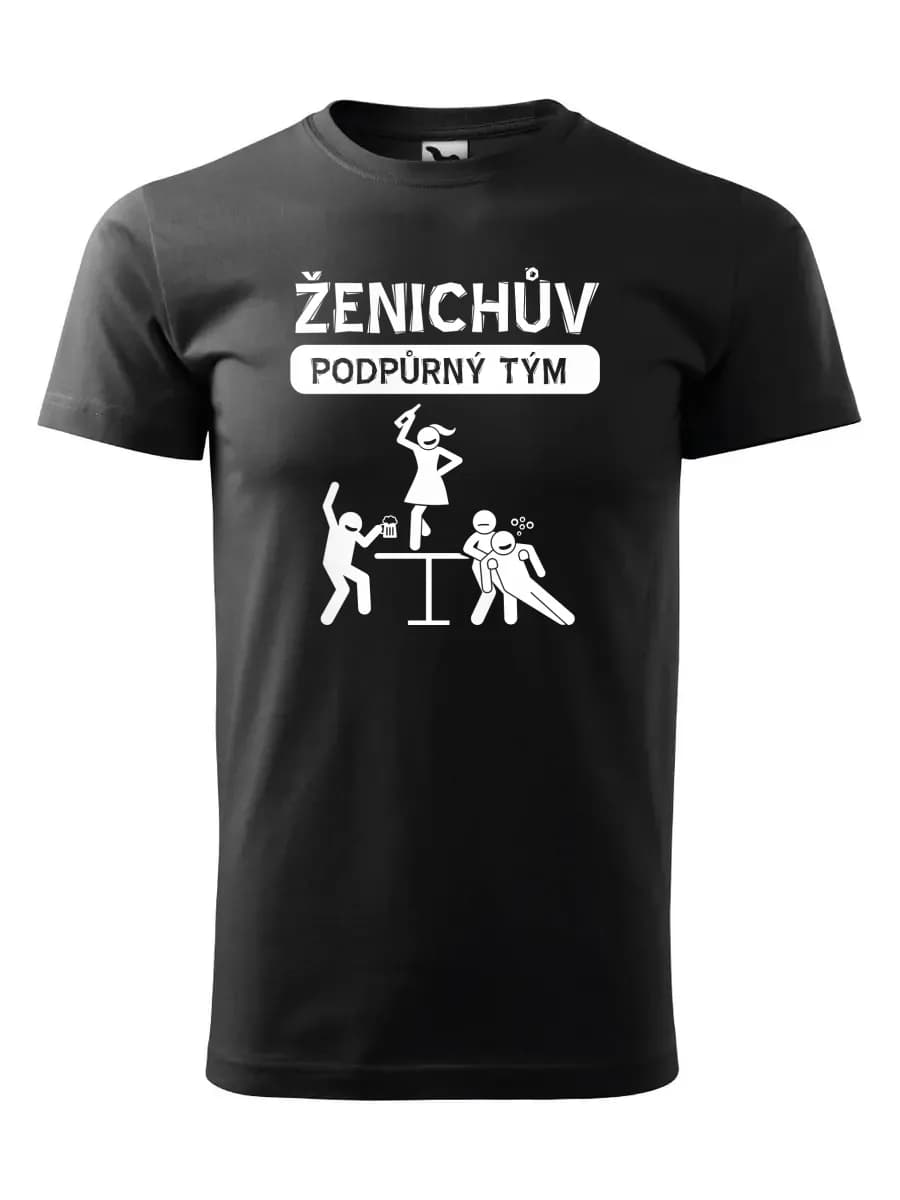zenichuv podpurny tym cerne triko