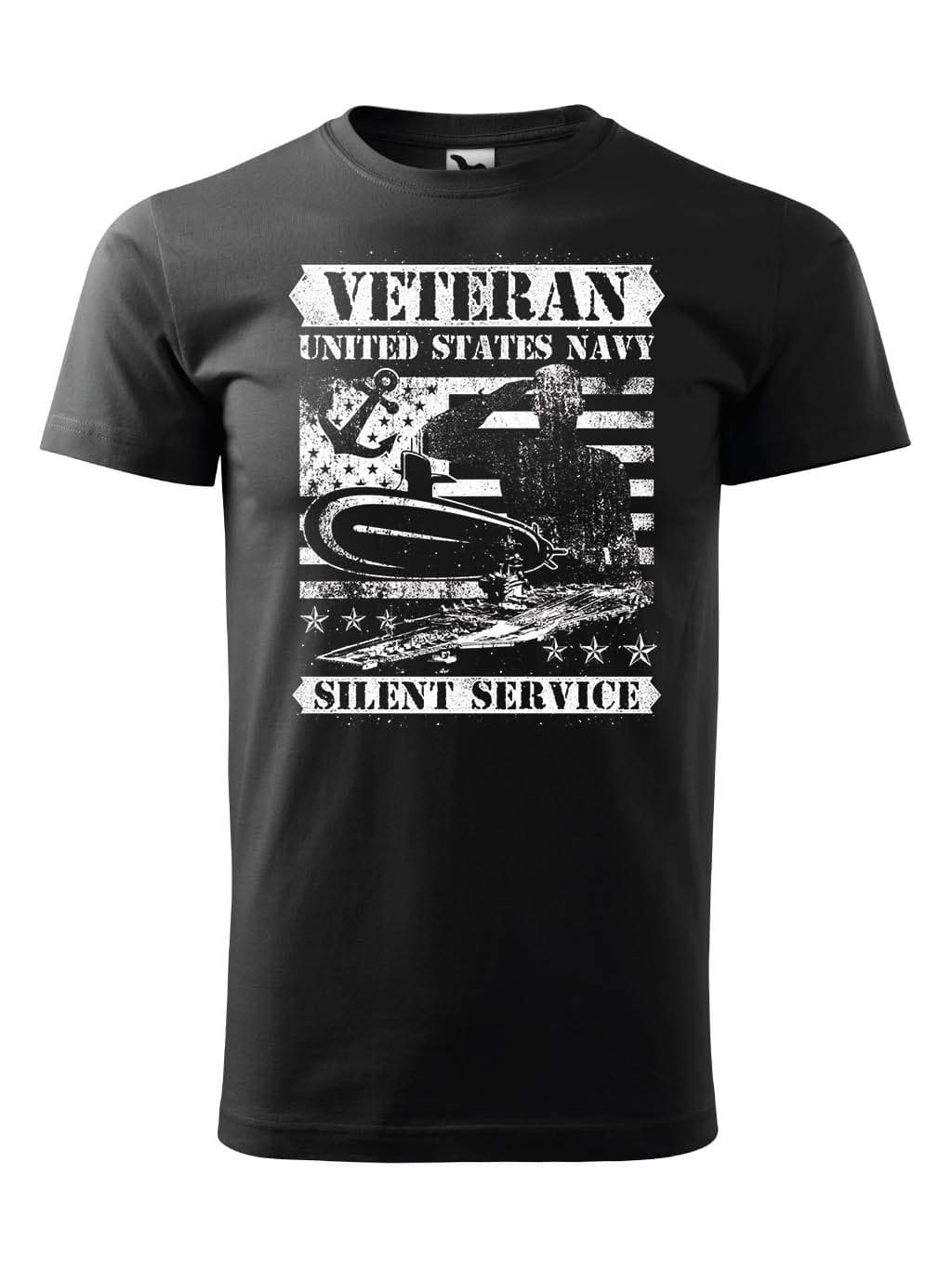 Tričko s potiskem Veteran US Navy