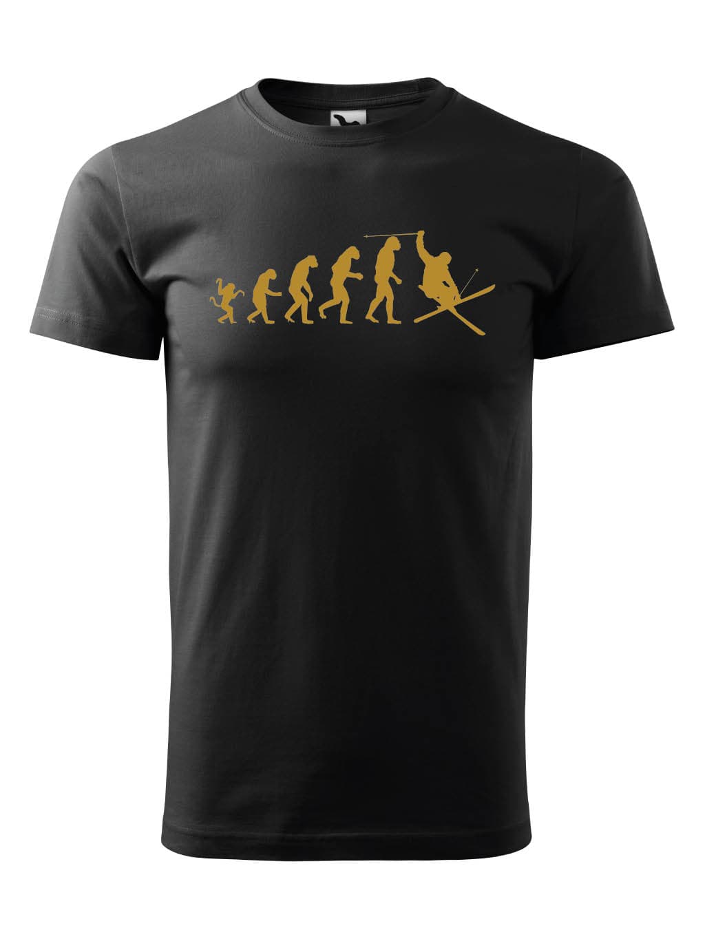 Tričko s potiskem Evolution of skier
