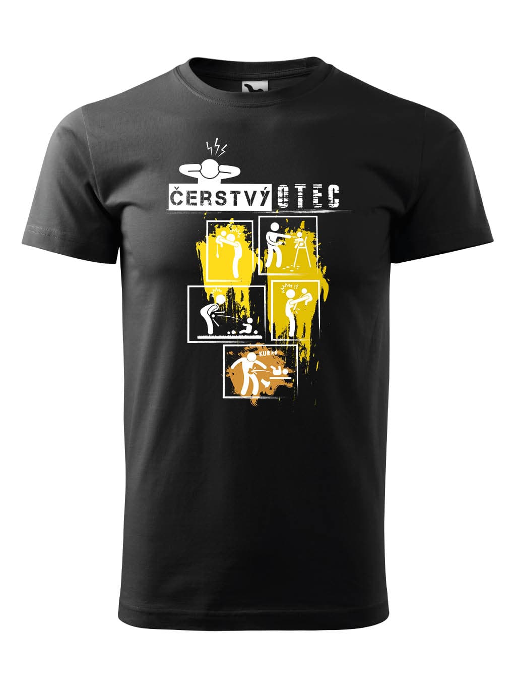 Tričko s potiskem Čerstvý otec