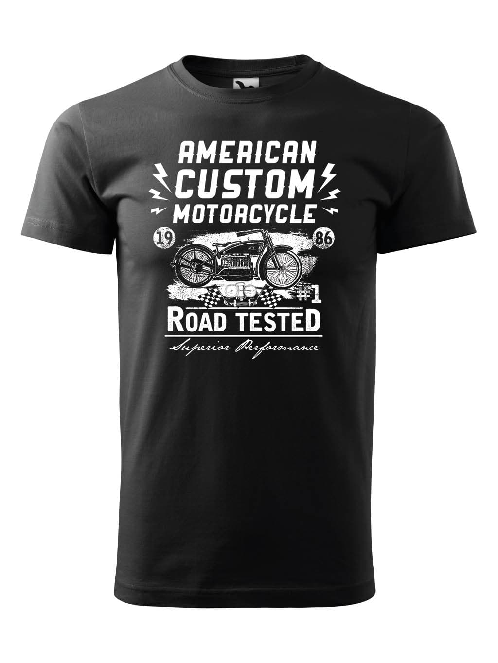 Tričko s potiskem American custom motorcycles