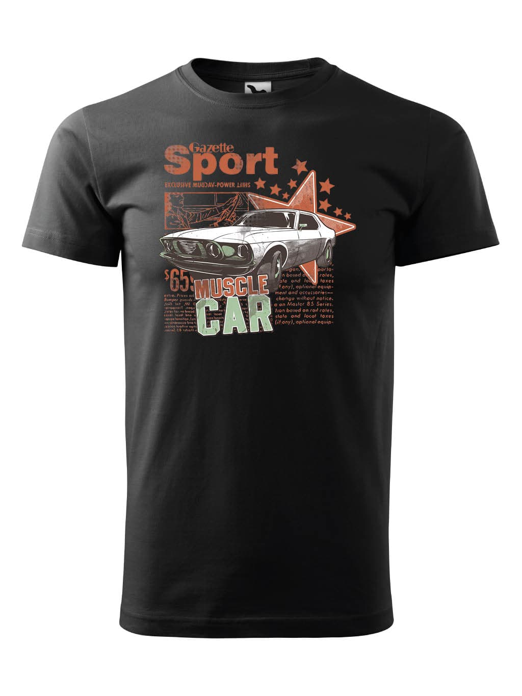 Tričko s potiskem Muscle Car