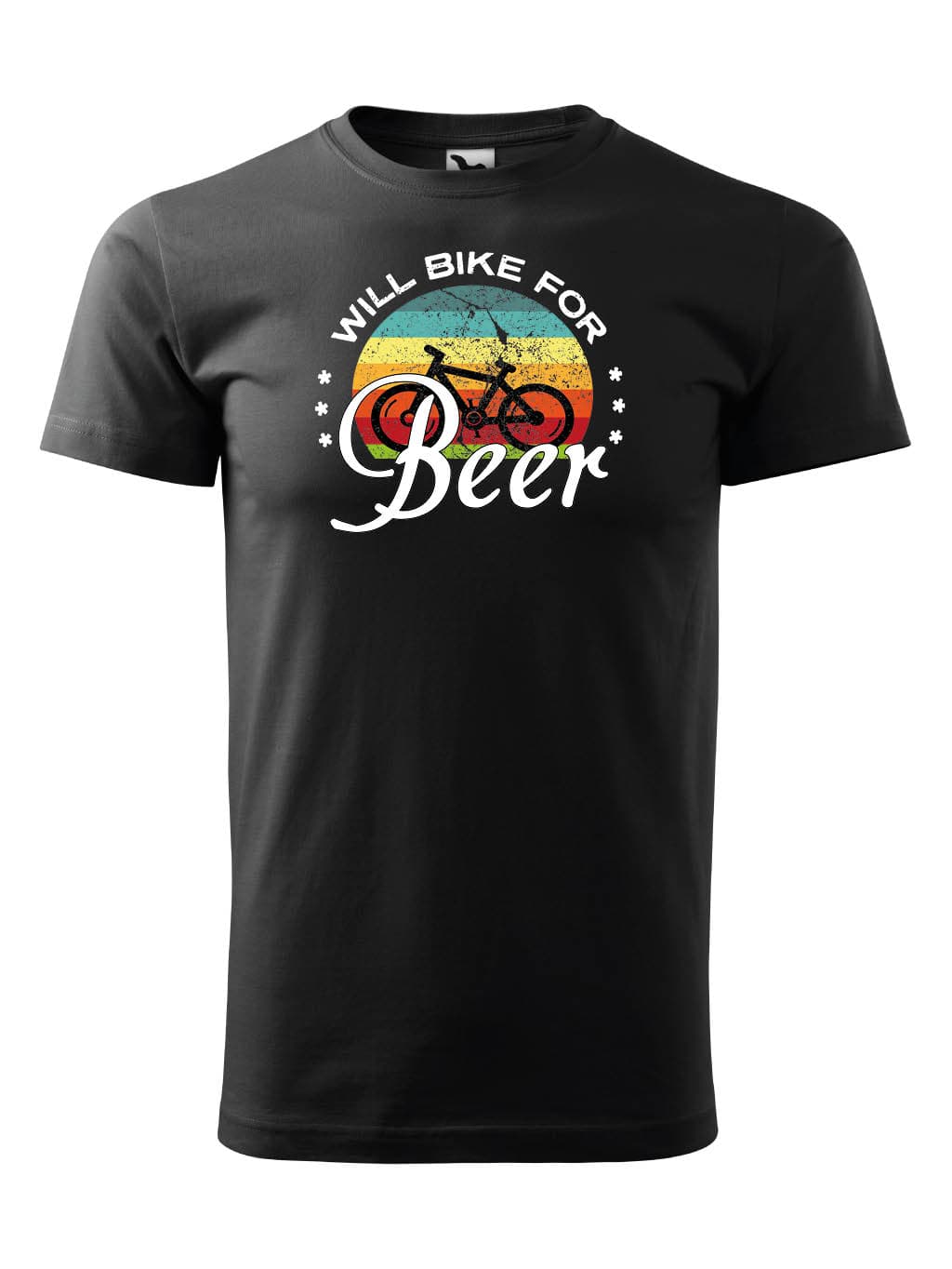 Tričko s potiskem Bike beer