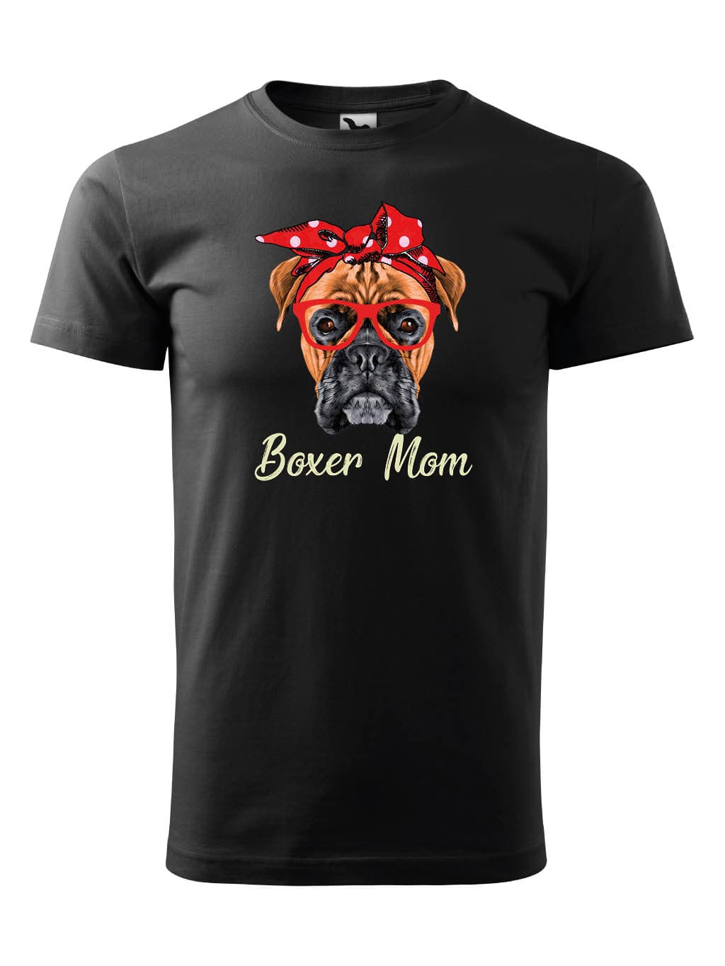 Tričko s potiskem Boxer mom