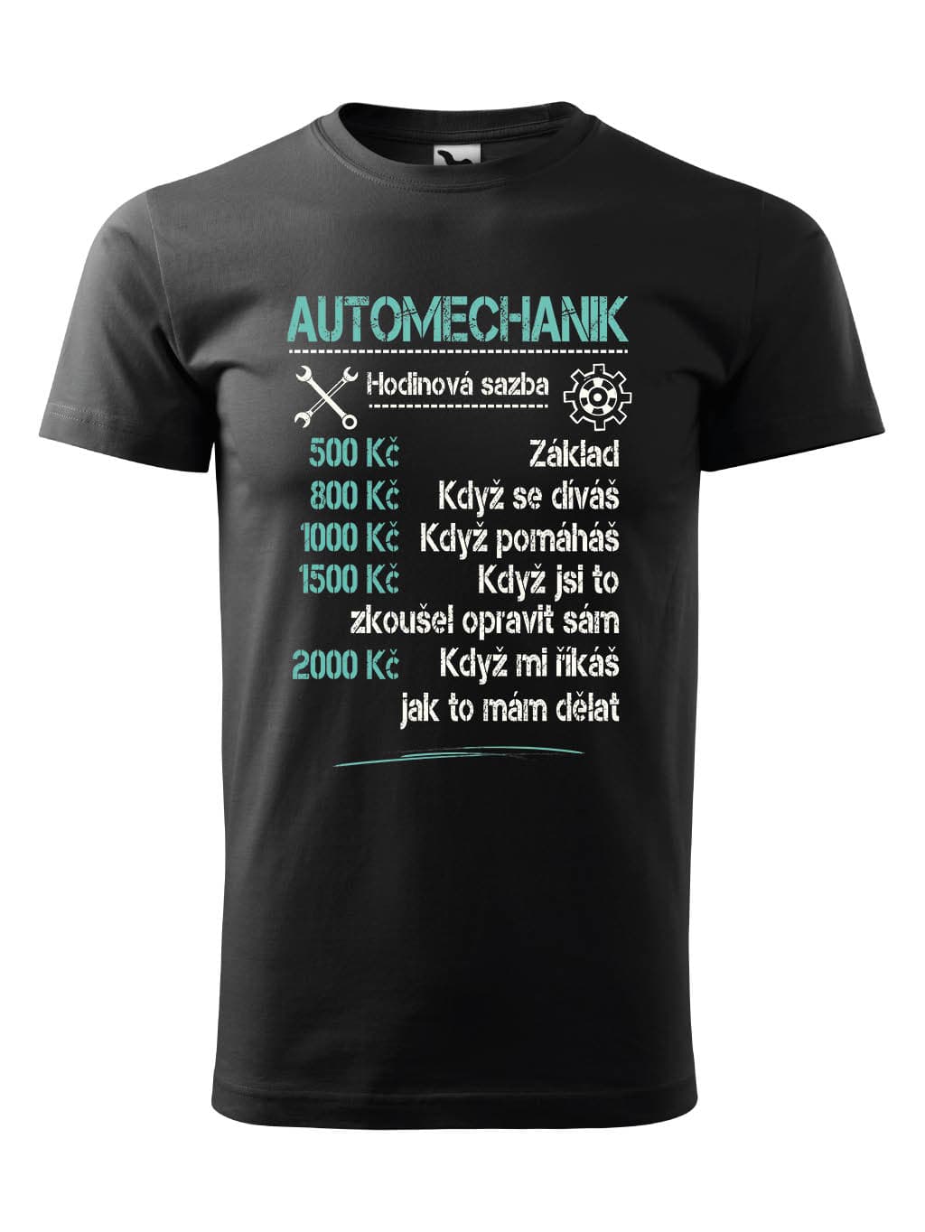 Profesní tričko Automechanik Sazba