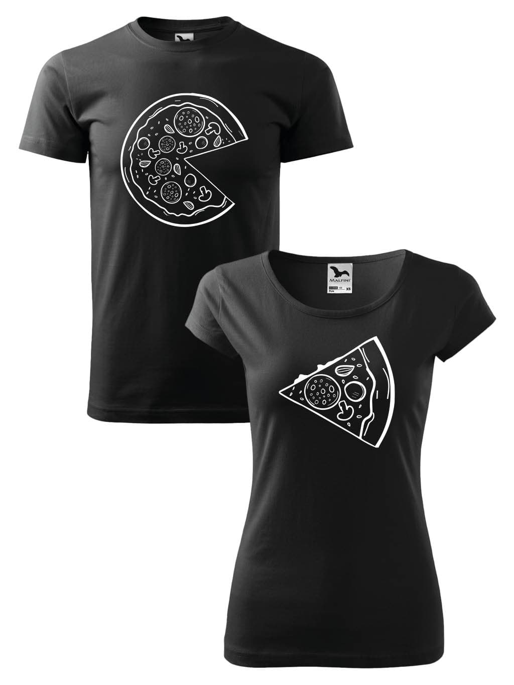 Trička pro páry Pizza