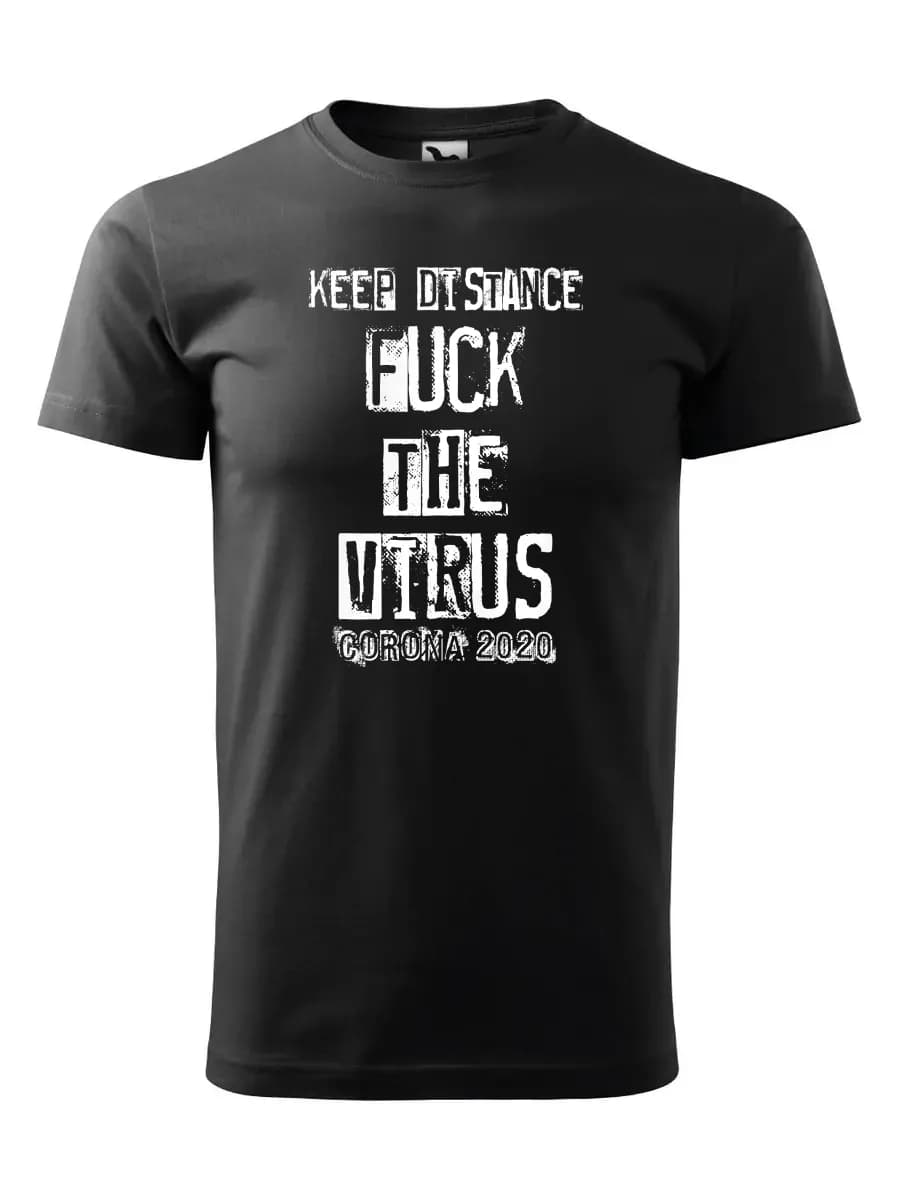 Tričko s potiskem F*ck the virus