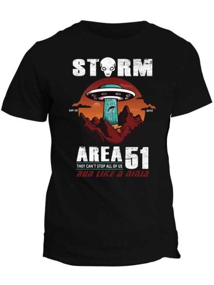 Tričko s potiskem AREA 51