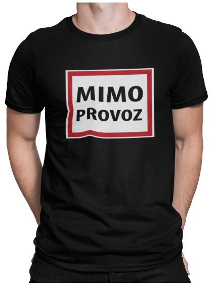 Tričko s potiskem Mimo provoz