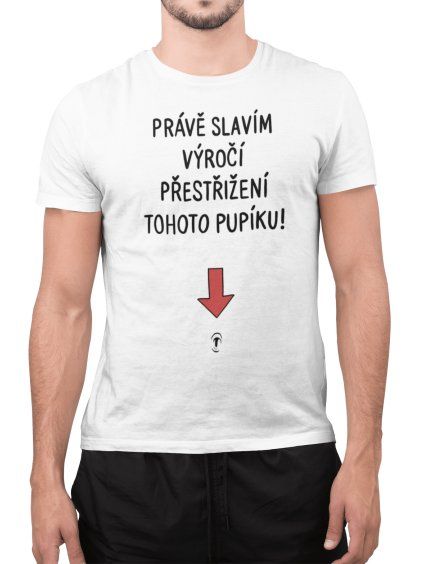Tričko s potiskem Pupík
