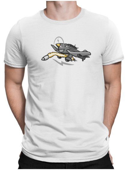 Tričko s potiskem Angry plane