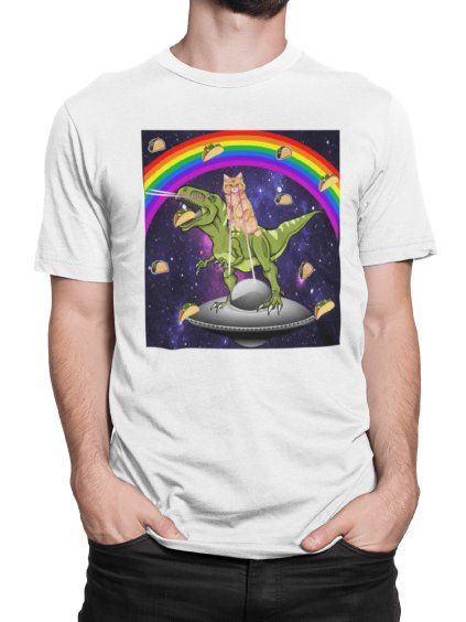 Tričko s potiskem Rainbow laser