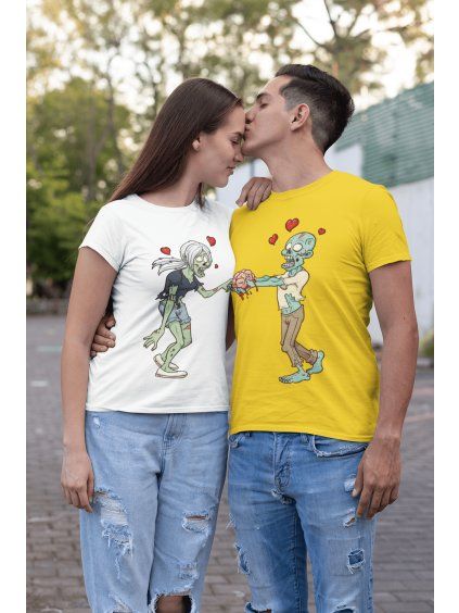 Trička pro páry Zombie Love
