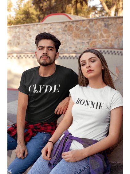 Trička pro páry Bonnie a Clyde předek