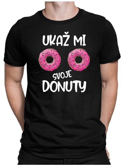 ukaz donuty cerne triko