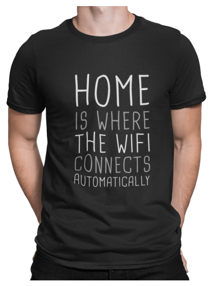 mockup of a man wearing a customizable t shirt against a plain color backdrop 1422 el (1) min