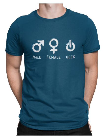 mockup of a man wearing a customizable t shirt against a plain color backdrop 1422 el (1) min