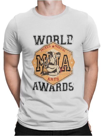 mockup of a man wearing a customizable t shirt against a plain color backdrop 1422 el (1) min