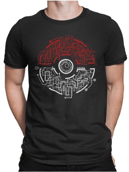 tricko s potiskem electric pokeball (1)