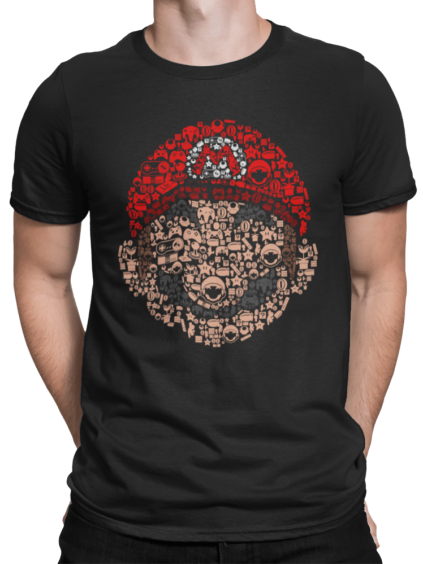 tricko s potiskem mario (1)