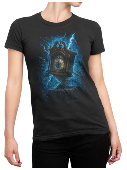 Tričko s potiskem Stranger things - clocks #2