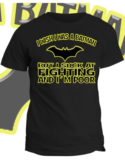 Tričko s potiskem Celou duší Batman