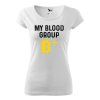 Tričko s potiskem Blood group B+